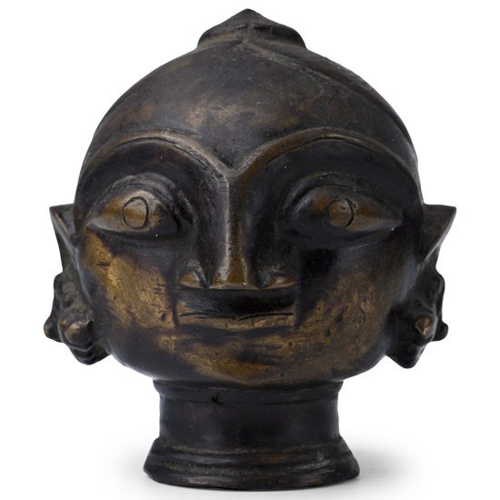 Buddhist Bronze Deity Head