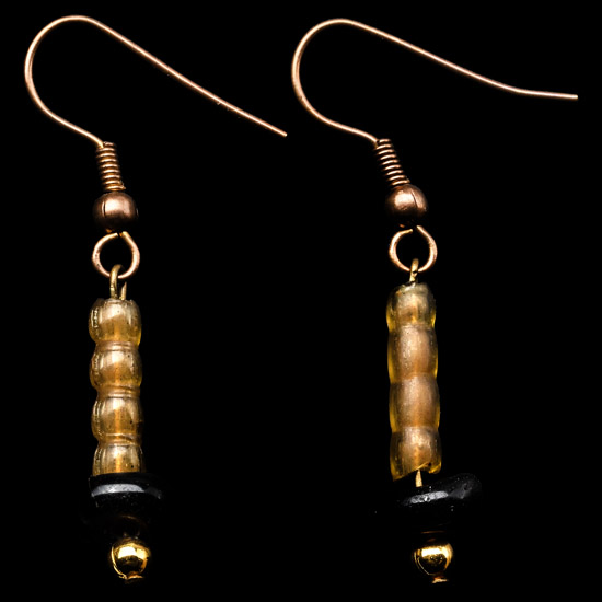 Roman Bead Earring Pair