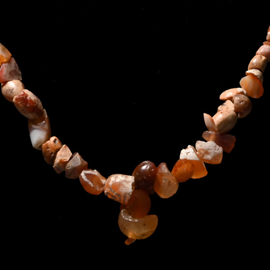 Bactrian Carnelian and Agate Bead Necklace String