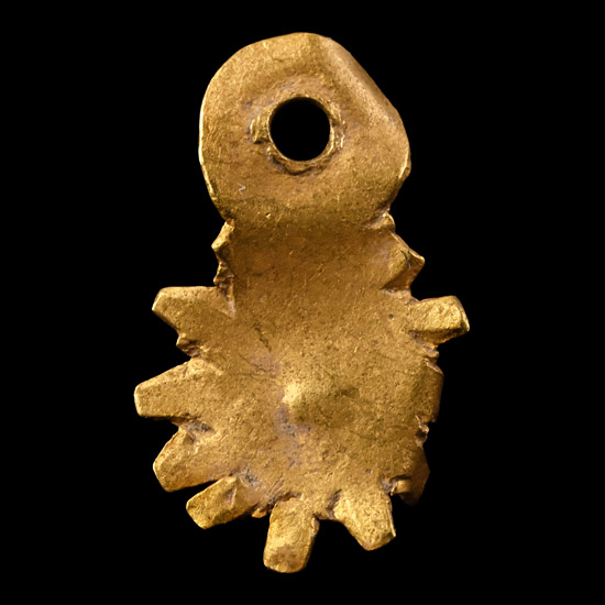 Western Asiatic Sun-Ray Gold Pendant