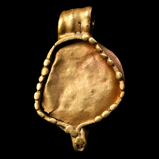 Western Asiatic Sun-Disc Gold Pendant