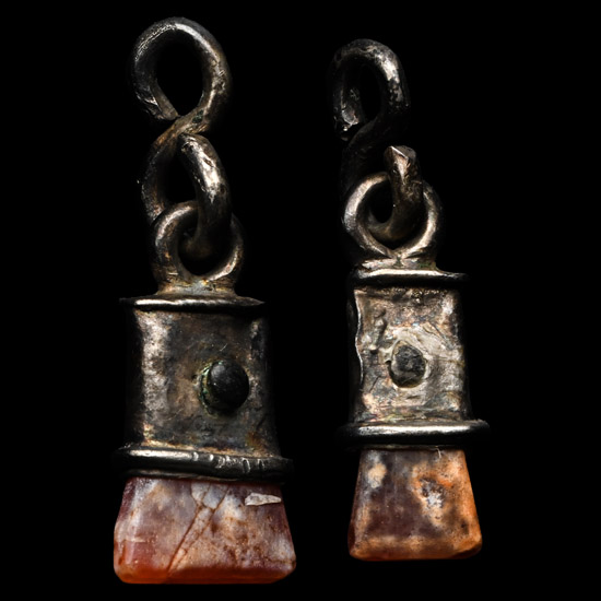 Western Asiatic Silver Amuletic Pendant Pair