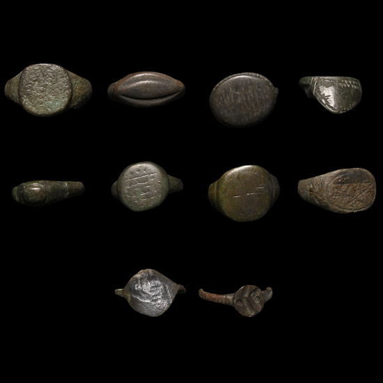 Roman to Medieval Bronze Ring Collection