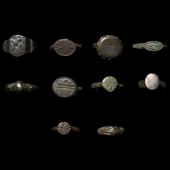 Roman to Medieval Bronze Ring Collection