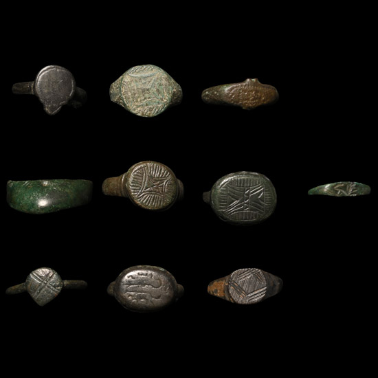 Roman to Medieval Bronze Ring Collection