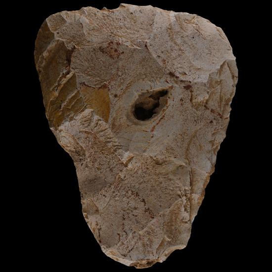 Neanderthal Stone Age Triangular Knapped Flint Handaxe