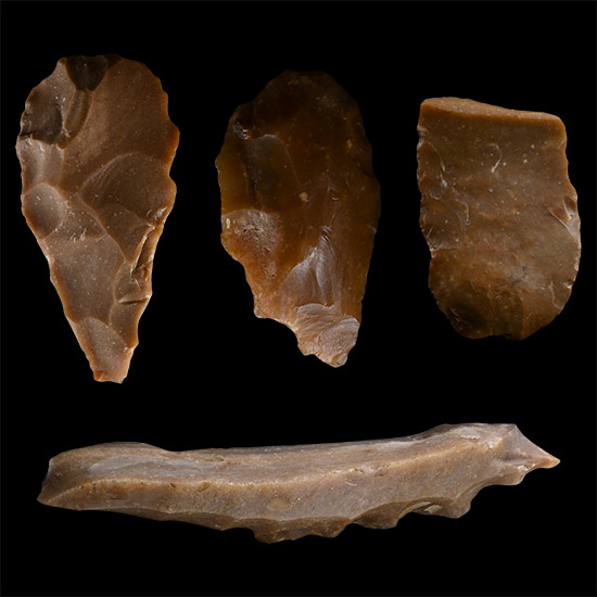 Stone Age Knapped Flint Tools from Grand Pressigny