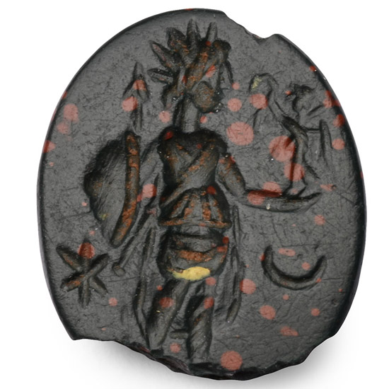 Roman Heliodore Gemstone with Mars