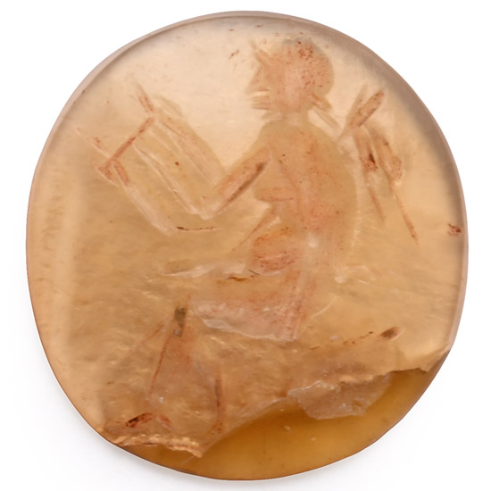 Roman Chalcedony Gemstone with Venus