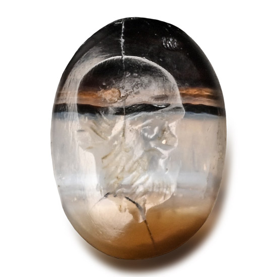 Roman Banded Agate Gemstone with Silenus
