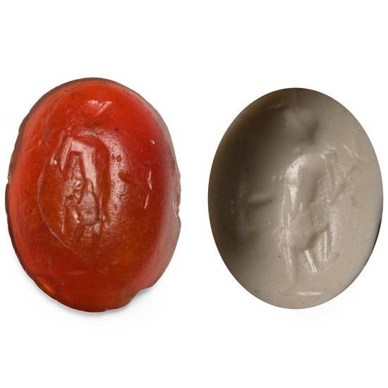 Roman Carnelian Gemstone with Mercury