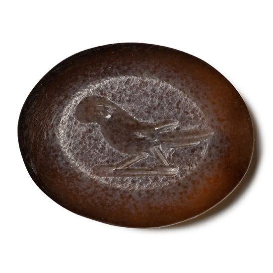 Roman Agate Gemstone with Bird
