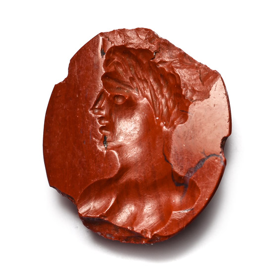 Roman Red Jasper Gemstone with Apollo