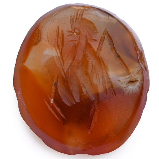 Roman Carnelian Gemstone with Insect