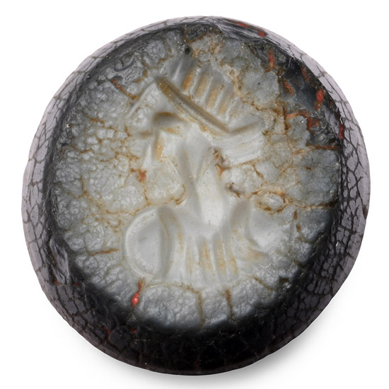 Roman Agate Gemstone with Female Bust