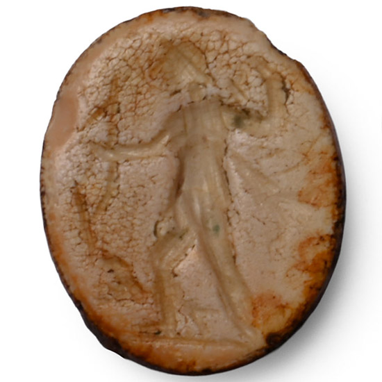 Roman Jasper Gemstone with Advancing Figure