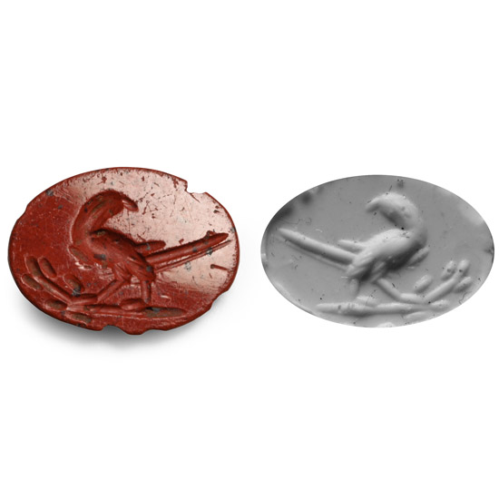Roman Red Jasper Gemstone with Eagle