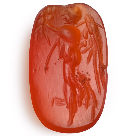 Roman Carnelian Gemstone with Winged Victory