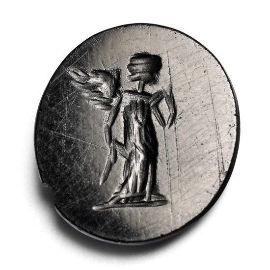Roman Black Gemstone with Victory