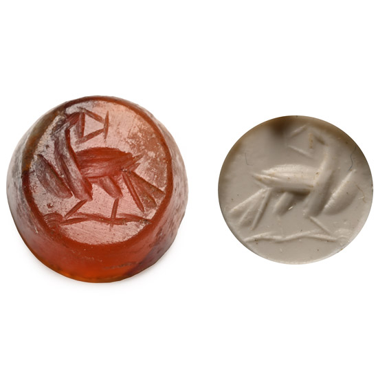 Roman Carnelian Gemstone with Eagle