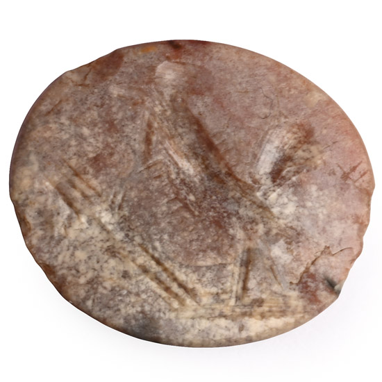 Roman Agate Gemstone with Bird