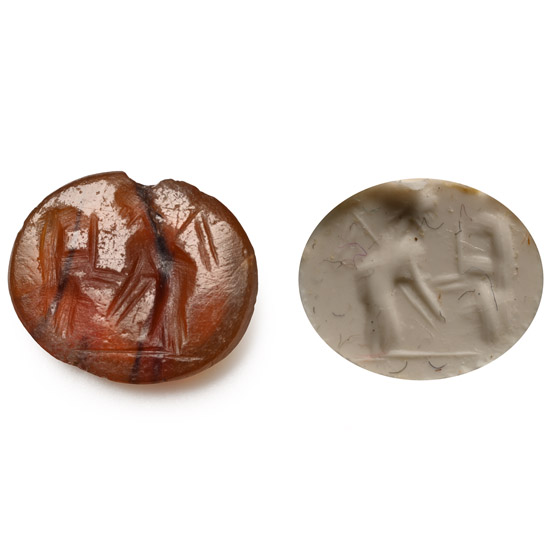 Roman Carnelian Gemstone with Winged Victory