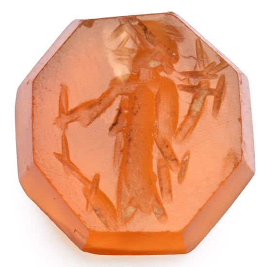 Roman Carnelian Gemstone with Fortuna