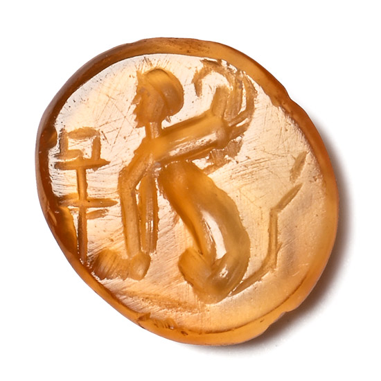 Roman Carnelian Gemstone with Sphinx