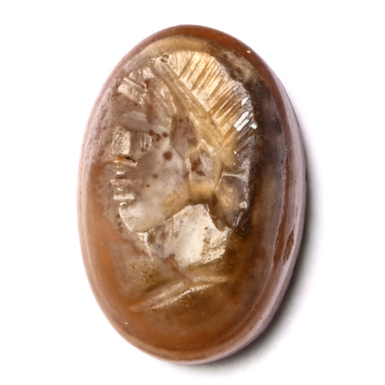 Roman Agate Gemstone with Female Bust