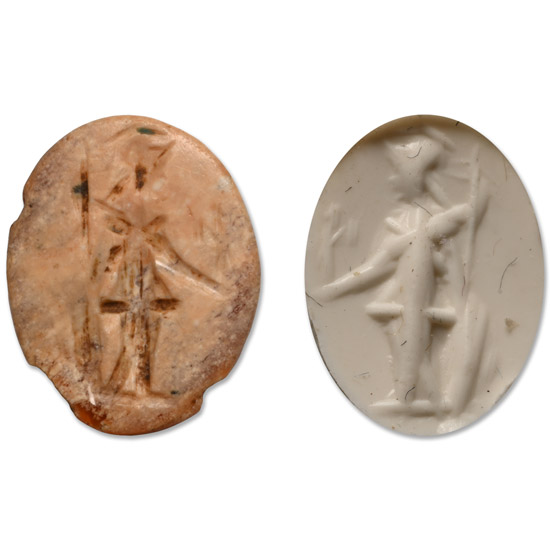 Roman Carnelian Gemstone with Minerva
