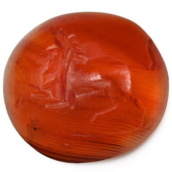 Roman Carnelian Gemstone with Lion