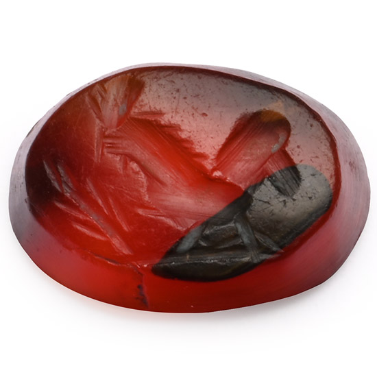 Roman Carnelian Gemstone with Cockerel