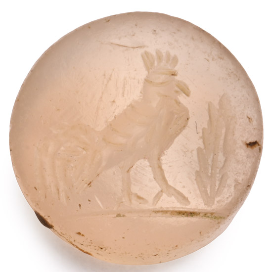 Roman Agate Gemstone with Bird
