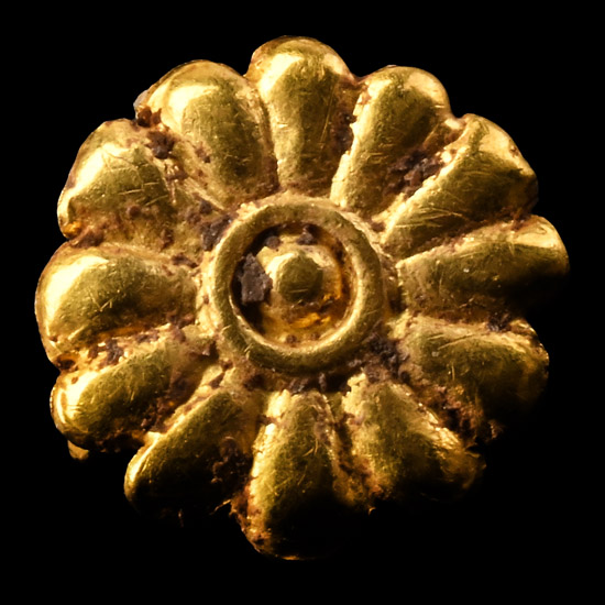 Greek Gold Floral Mount