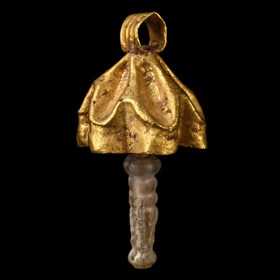 Roman Gold Bell Pendant