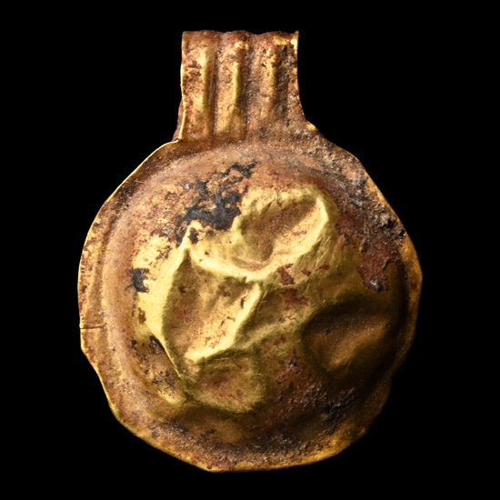 Saxon Gold Bulla-Shaped Pendant