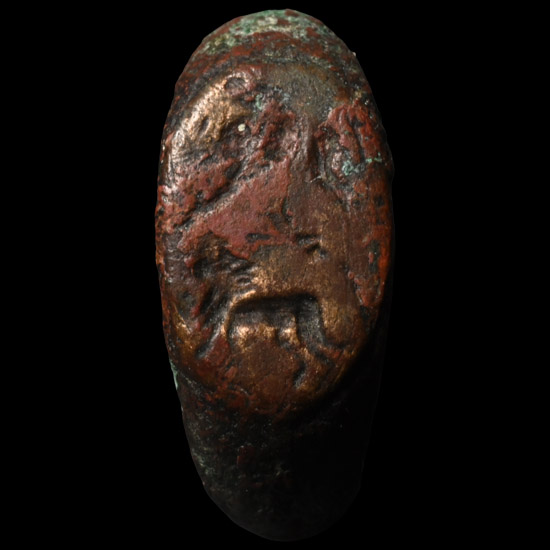 Roman Bronze Ring with Lion