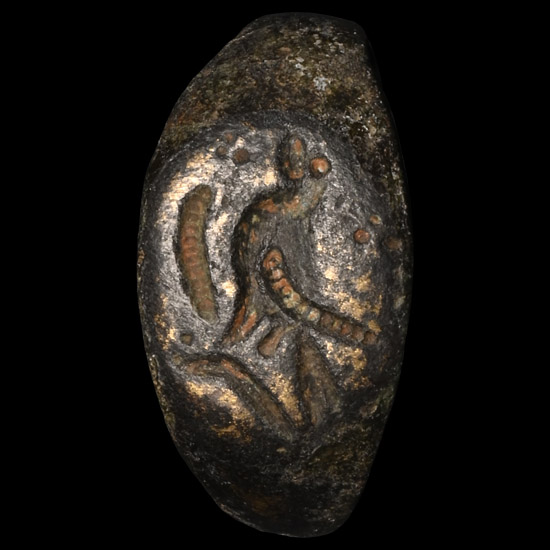 Roman Bronze Ring with Bird