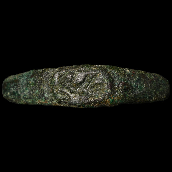 Roman Bronze Zoomorphic Ring