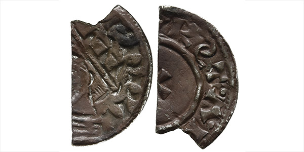 Anglo-Saxon, Kings of All England. Edward the Confessor AR Cut Halfpenny.