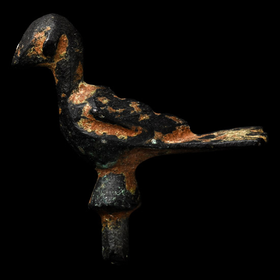 Roman Bronze Bird Finial