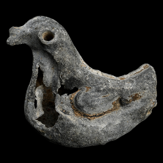 Roman Lead Childs Toy Bird