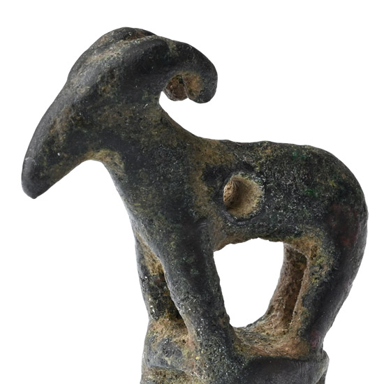 Roman Bronze Standing Ram Statuette