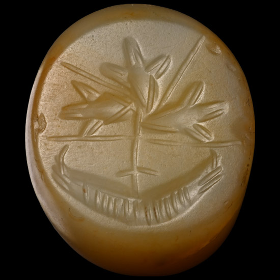 Sasanian Agate Stamp Seal
