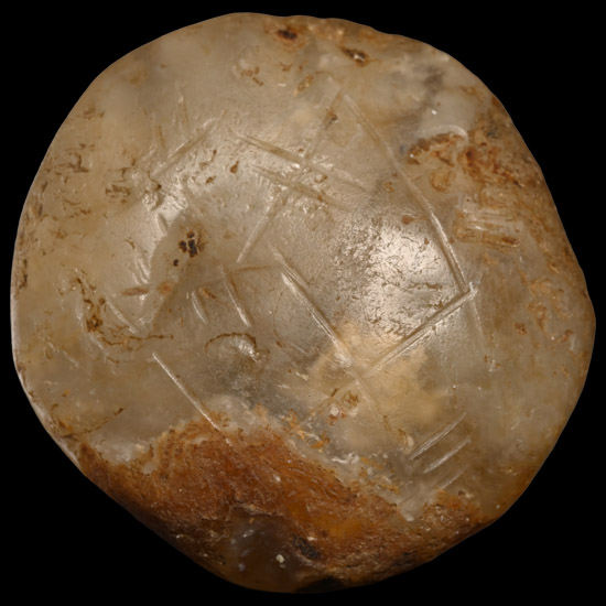 Large Sasanian Agate Stamp Seal