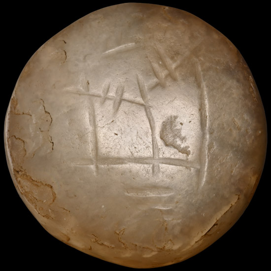Large Sasanian Agate Stamp Seal