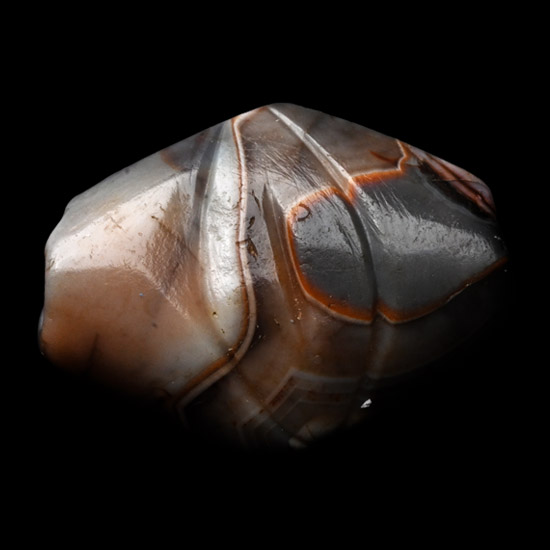 Western Asiatic Decorated Banded Agate Bead