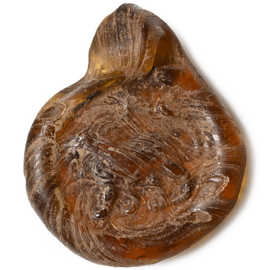 Roman Glass Pendant with Lion