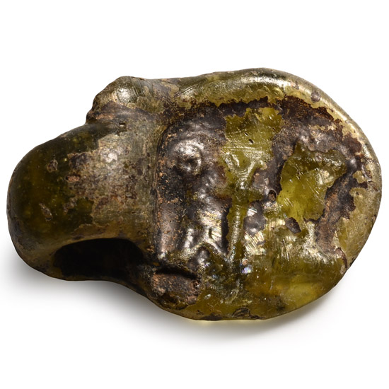Roman Glass Pendant with Figures
