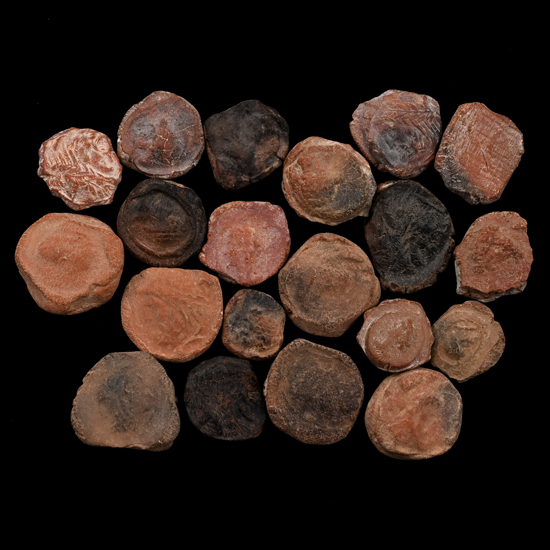 Roman Terracotta Bullae, Tesserae or Token Group